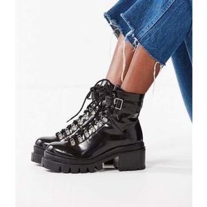 jeffrey campbell czech boots in black